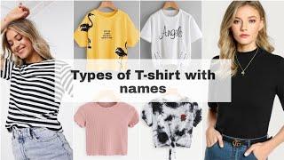 Types of T-shirt with name/T-shirt for girls women ladies/Korean t-shirt for girls/Tshirt for summer