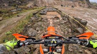 Riding A Hard Enduro Event in The Rain (FULL LAP)