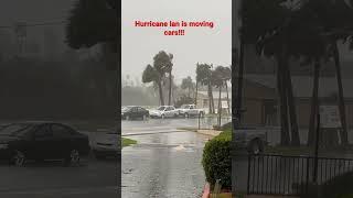 Hurricane Ian is moving cars!  Debris everywhere!!