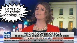 Tucker Carlson Vs Disgusting Vile Harpy Over Virginia Ad