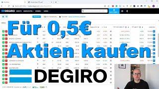 Für 0,50€ Aktien kaufen - Niederländischer Broker DeGiro Erfahrungen & Test [Live Aktienkauf]