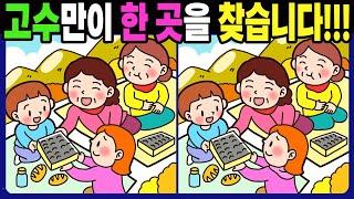 【다른그림찾기/치매예방】 고수만이 한 곳을 찾습니다!【틀린그림찾기/두뇌운동/숨은그림찾기/Find The Difference/치매 예방 퀴즈】 1279