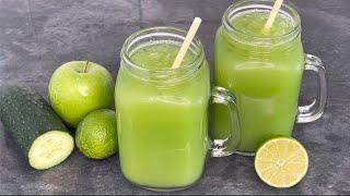 Cucumber Apple and Lime Juice! So Healthy & Refreshing!