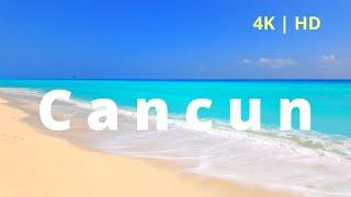 Cancun Walking Tour in 4K HD  | 2-Hour Relaxing with Mexico’s Outstanding Beaches