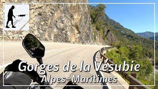 Gorges de la Vésubie, Road M2565, Maritime Alps, Provence-Alpes-Côte-d'Azur, France - by motorcycle