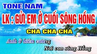 Liên Khúc Gửi Em Ở Cuối Sông Hồng Karaoke Cha Cha Cha Hải Ngoại | Nhạc Sống Khánh My