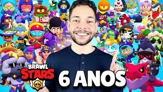 TOUR PELA MINHA CONTA de 6 ANOS no BRAWL STARS! SKINS, MAESTRIAS, FAMA METEÓRICA e MAIS!