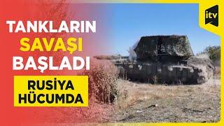 Rusiya Ukrayna mövqelərini tanklarla vurur