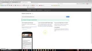 Google Mobile Friendly Test