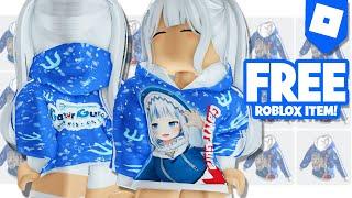 *HURRY* GET THIS *FREE* ANIME GAWR GURA HOODIE NOW!  ROBLOX FREE UGC