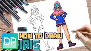 [DRAWPEDIA] HOW TO DRAW IRIS from FORTNITE - STEP BY STEP DRAWING TUTORIAL