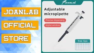 JOANLAB Official Store Laboratory Pipette Plastic Single Channel Digital Adjustable Micropipette Lab