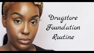 Drugstore Foundation Routine