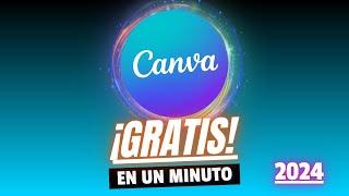 Como hacer para tener canva pro gratis 2024 en menos de 1 minuto