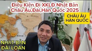 Điều Kiện Đi XKLĐ Nhật Bản,Châu Âu,Đài Loan,Hàn Quốc 2025?Lương Xklđ Đài Loan 2025 Lh 0965298223 #jp