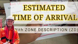 ESTIMATED TIME OF ARRIVAL ZONE DESCRIPTION APPLIED|ZONE TIME