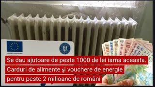 Se dau ajutoare de peste 1000 de lei iarna aceasta. Carduri de alimente și vouchere de energie