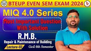 Repair and maintenance of building | Lecture 02 | MIQ 4.0 Series | rmb civil engineering