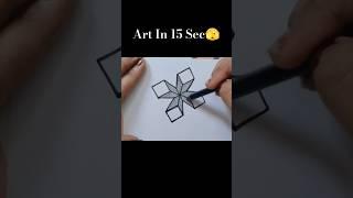 Freehand Easy Art🫣 | Unique 3D Drawing  #shorts #ytshorts