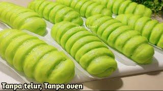 ROTI LILIT PANDAN SUPER LEMBUT TANPA TELUR,  TANPA OVEN