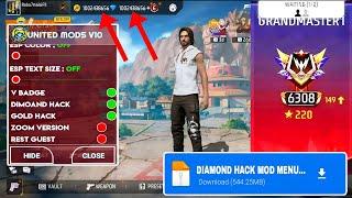 OB47 FREE FIRE MOD MENU   UNLIMITED DIAMOND HACK   FF MOD MENU APK 2025