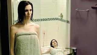 洗澡最担心的事情发生了！破碎的玻璃堪比断头台，女人身首异处太血腥，重口味恐怖片《鬼镜2》