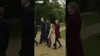 Royal family arrive for Christmas service