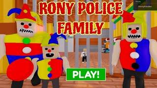 RONY POLICE FAMILY Prison Run Escape┃Roblox Funtime