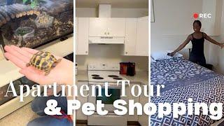 Apartment tour! Perfect apartment for a newcomer to Canada| Pet Store shopping.