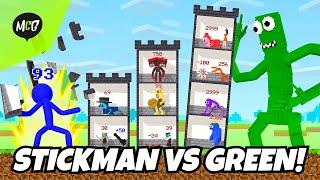 Stickman VS Green Rainbow Friends!