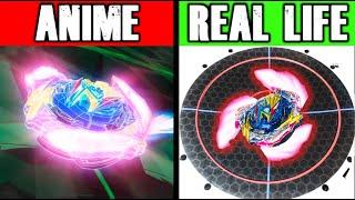 I tried the COOLEST beyblade special moves IN REAL LIFE