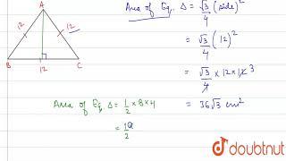 The height of an equilatertal triangle having each side 12 cm, is