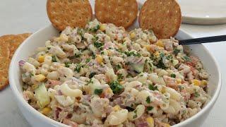 Delicious Tuna pasta salad  