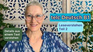 B1 telc | Leseverstehen Teil 2 | Details aus einem Text verstehen | Deutsch lernen