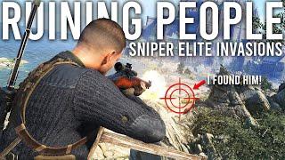 Invading people's games and ruining them in Sniper Elite…