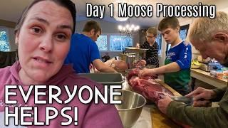 Moose Meat Processing Day 1 | Filling Up the Freezer!