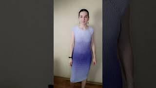 Связала платье крючком из хлопковой пряжи