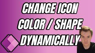 Dynamic Icon - changing color / shape - Power Apps   #60