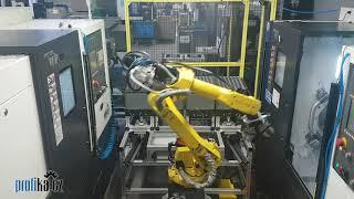 PROFIKA Robotics - CNC soustruh Hyundai WIA L230A a robot FANUC součástí robotizované linky PROFIKA