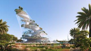 Diller Scofidio + Renfro designs cascading "oasis in the sky" for Dubai wellness resort