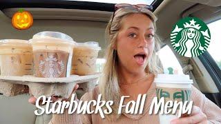 Trying FALL Starbucks Drinks 2024! | Shelley Peedin ️