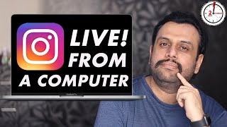 How to go live on Instagram from a computer in Hindi (FREE!)