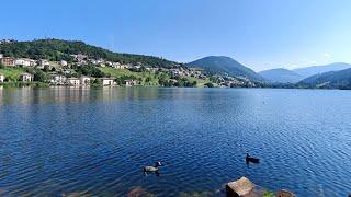 Morning Walk Before Starting to Work - Lago della Serraia & Lago delle Piazze - Italy 4k