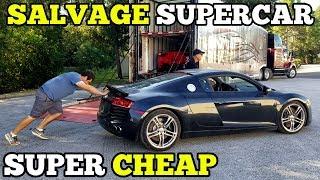 I Bought a TOTALED Audi R8 from a Salvage Auction & I'm going to Rebuild It!