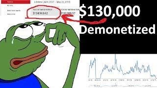 $130K DEMONETIZED Youtube Compilation Channel  For REUSED CONTENT!