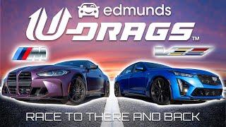 U-DRAG RACE: BMW M4 Competition vs. Cadillac CT5-V Blackwing | Handling, Quarter Mile & More