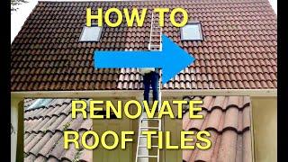 How to Renovate Roof Tiles - Klll Moss & Restore Colour