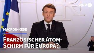 Macron will Debatte über französischen Atom-Schutzschirm für Europa | AFP