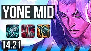 YONE vs ZED (MID) | KR Challenger | 14.21