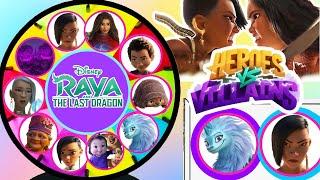 Disney Raya And The Last Dragon Spinning Wheel Game Heroes VS Villains